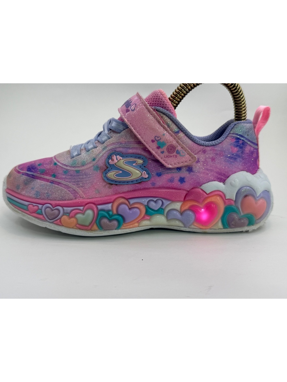 Skechers Heart Lights Pink Girls Sneakers Size 13 SN 302696L (ksh1/0077)